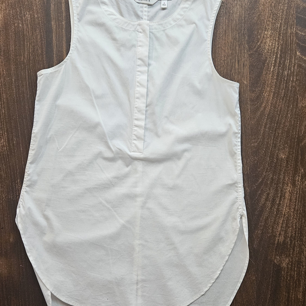 Athleta Long & Lean Popover Tank - White - Size Small